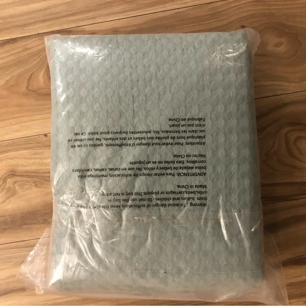 510 Design Mina Waffle Weave Textured 3 Pieces King Size Duvet Cover